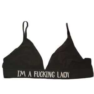 linda finegold ALF triangle bralette i’m a f*cking lady